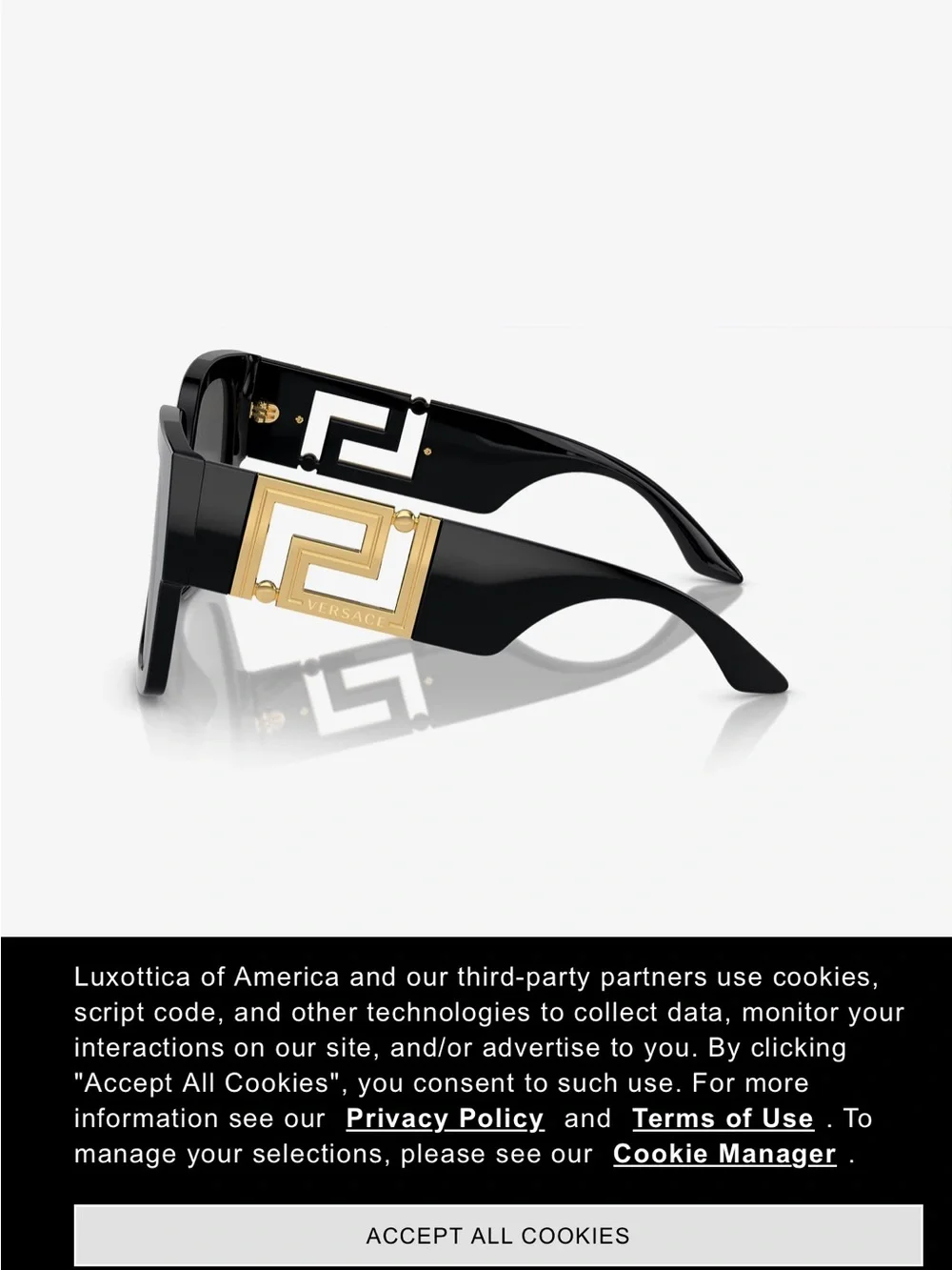 Versace Over -sizes Glasses- EUC😎